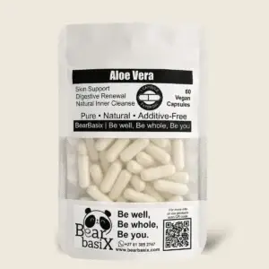 BearBasix Aloe Vera supplement capsules