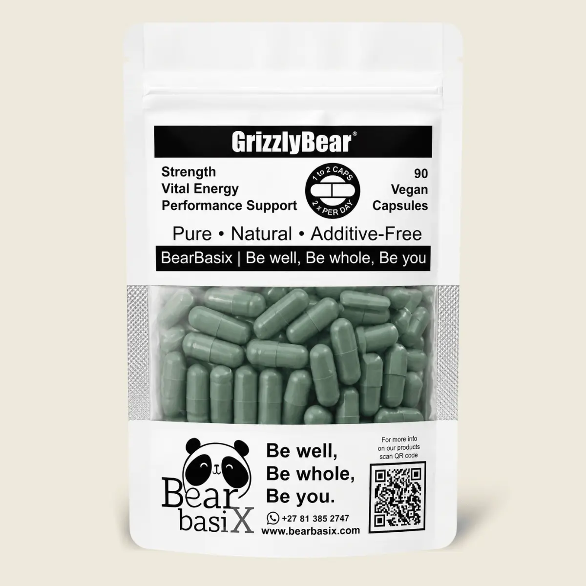 BearBasix GrizzlyBear wellness supplement capsules