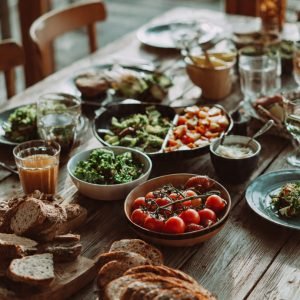 a picture of healthy food on a (1)